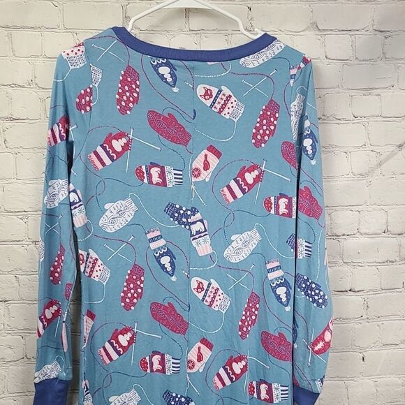 Nite Nite Munki Munki XS (0/2) Knit Mittens Pajama Onesie One-piece Union Suit - Picture 8 of 8